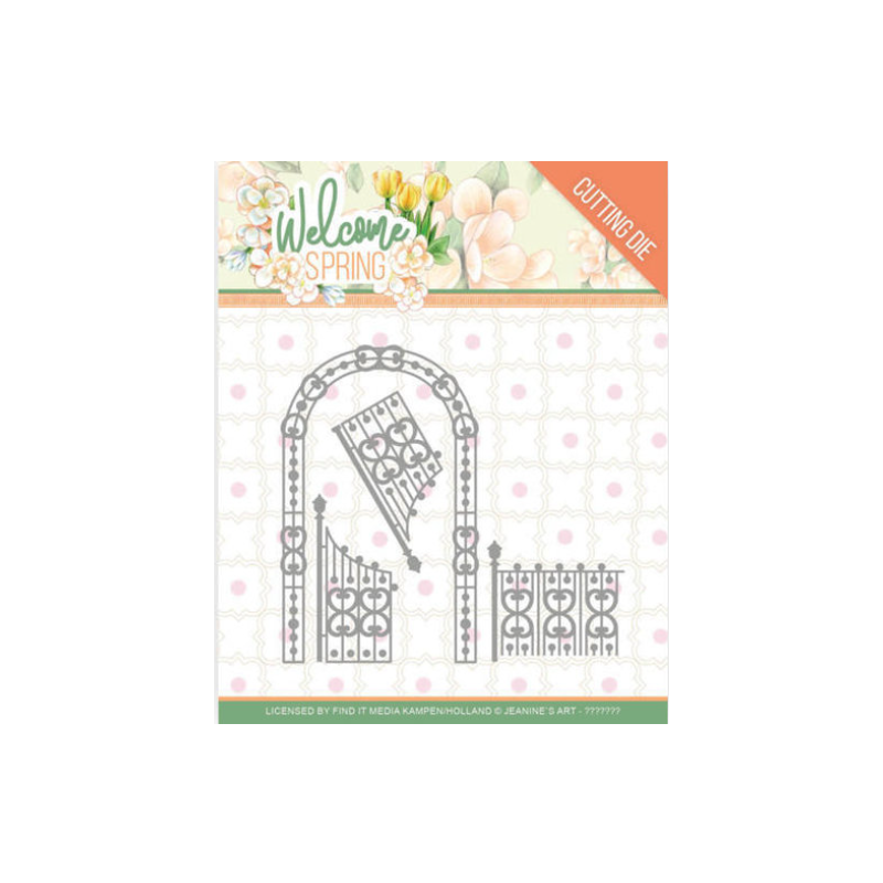 Jeanines Art Welcome Spring - Arch and Fence  JAD10113