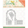 Jeanines Art Welcome Spring - Arch and Fence  JAD10113