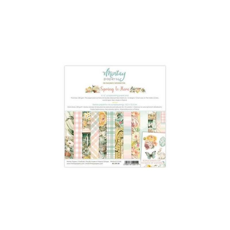 Mintay 6 x 6 Paper Pad - Spring Is Here MT-SPR-08