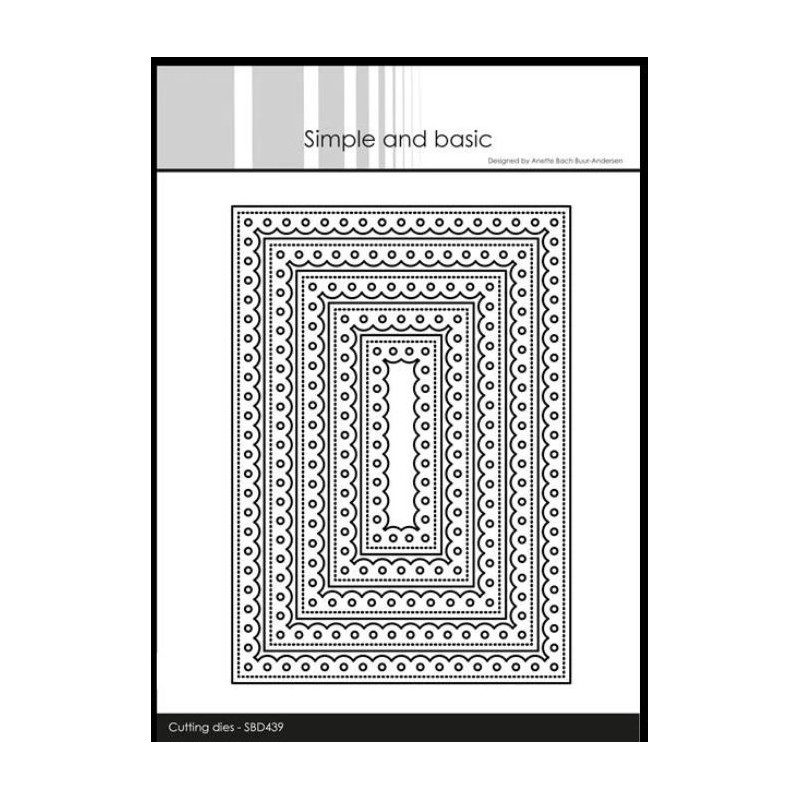 Simple and Basic die "Inner Scallop - Rectangle" SBD439