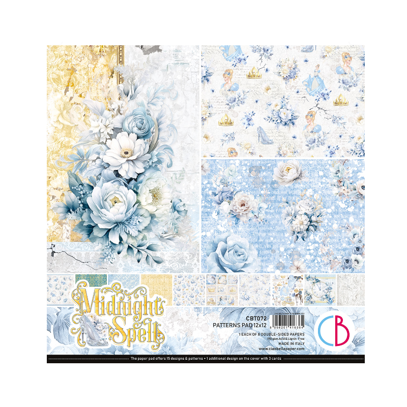 Ciao Bella MIDNIGHT SPELL PATTERNS PAD 12"X12"
