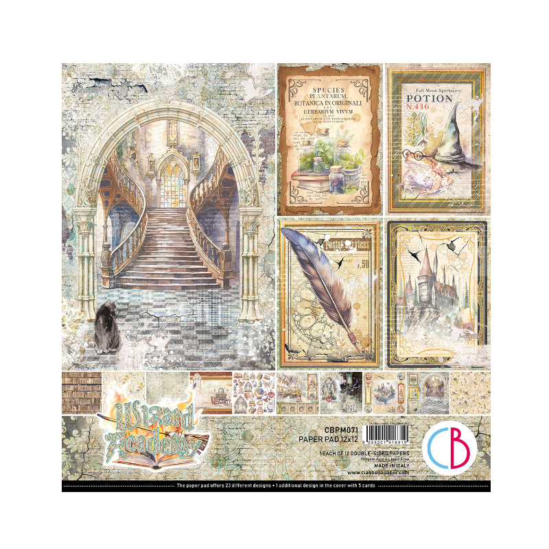 ciao bella WIZARD ACADEMY PAPER PAD 12"X12"