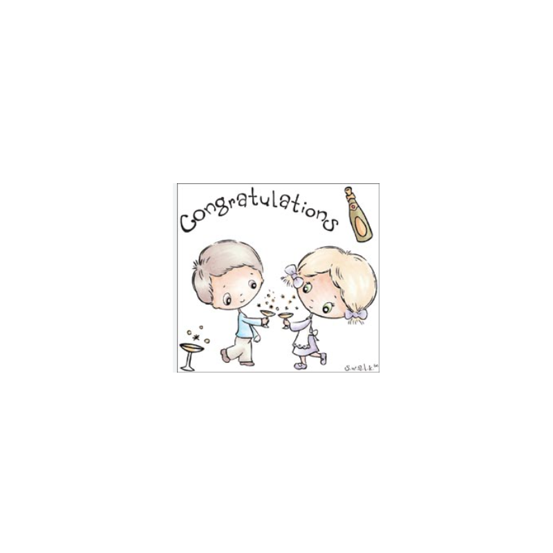 Crafters Companion S.W.A.L.K. Stamp - CONGRATULATIONS MONTERAD