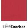CraftE Cardstock Linen Cherry red  12"x12" / 10st