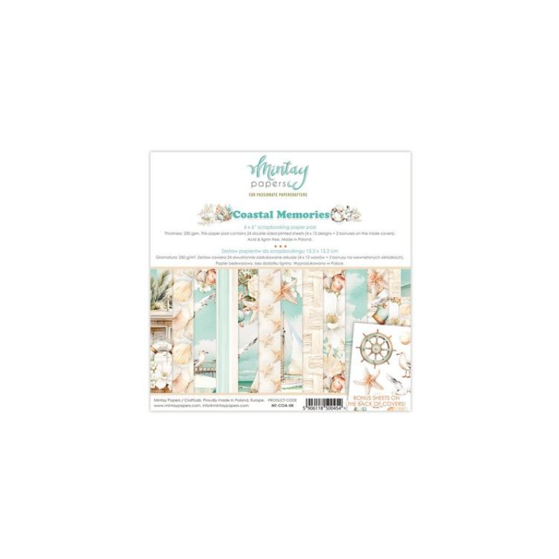 Mintay 6 x 6 Paper Pad - Coastal Memories MT-COA-08