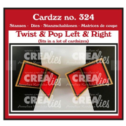Crealies Cardzz Twist&Pop left&right - for top folding cards CLCZ324