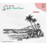 Nellie's Choice • Idyllic Floral Scenes Clear Stamps Tropical Coast