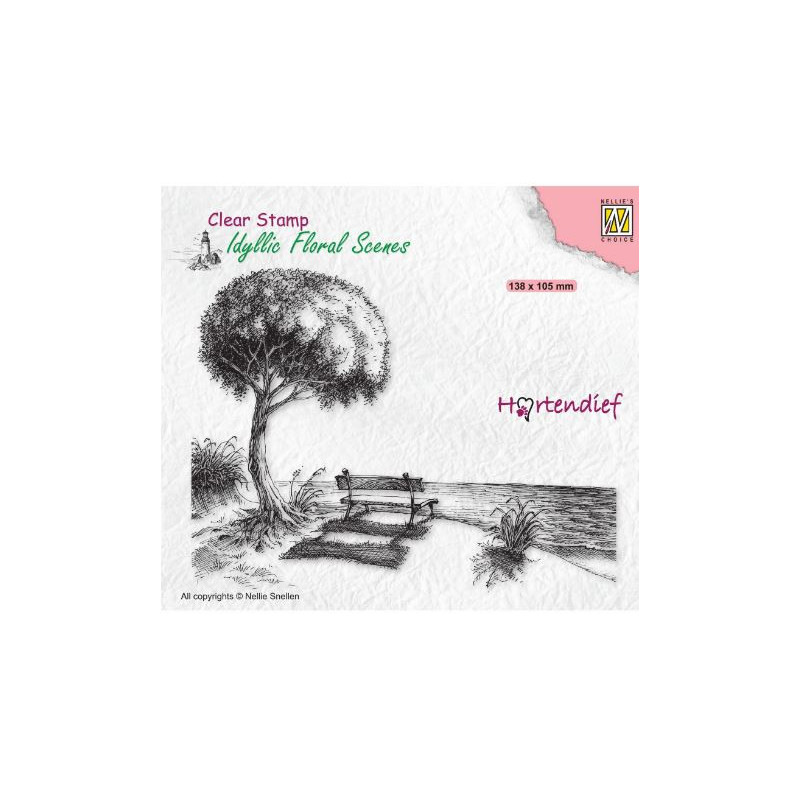 Nellie's Choice • Idyllic Floral Scenes Clear Stamps Gone forever