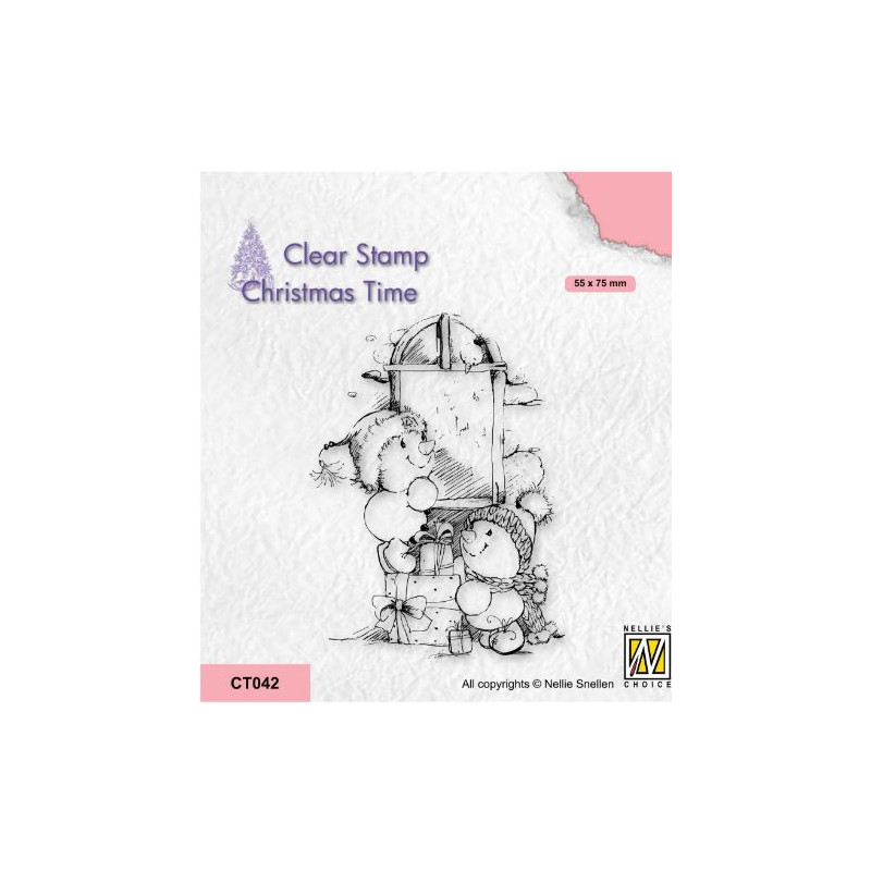 Nellie's Choice • Christmas Time Clear Stamps Present Delivery