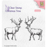 Nellie's Choice • Christmas Time Clear Stamps Two Reindeer (4,5x5,5cm Plus 6x4,5cm)