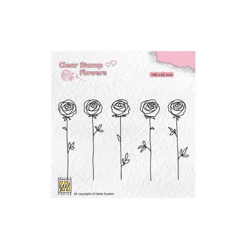 Nellie's Choice • Flowers Clear Stamps Roses