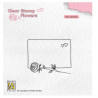 Nellie's Choice • Flowers Clear Stamps Frame With Rose