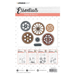 STUDIO LIGHT SET- CLEAR STAMP & DIE CUT nr.15 - BASICSDC15