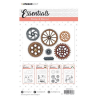 STUDIO LIGHT SET- CLEAR STAMP & DIE CUT nr.15 - BASICSDC15