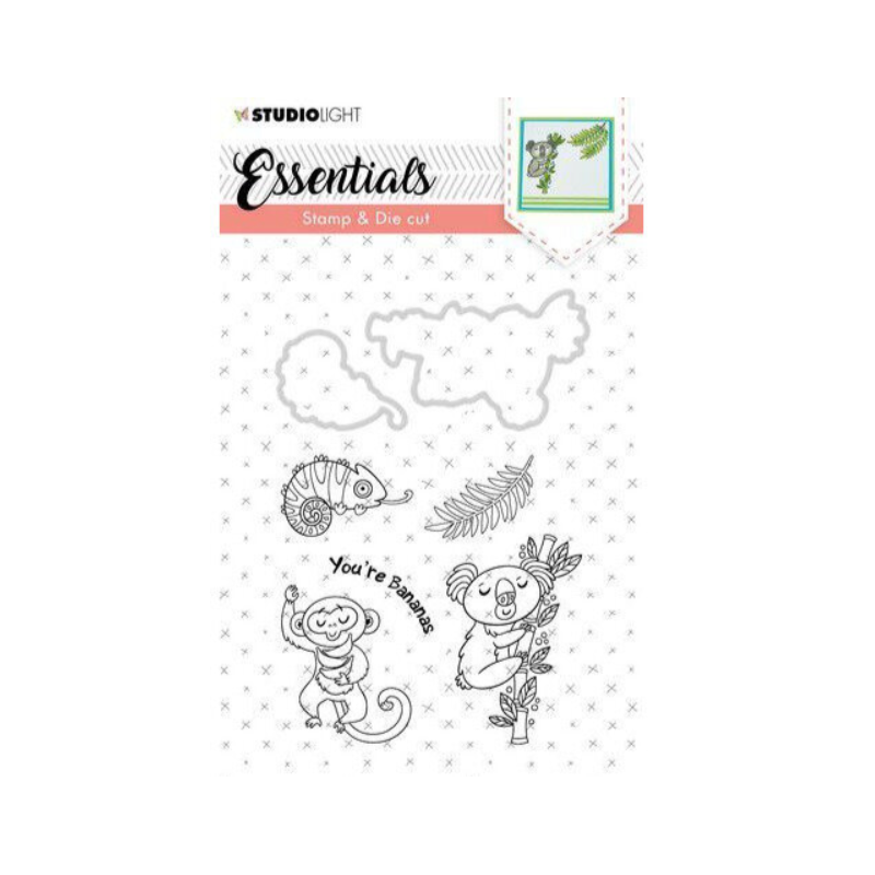 Studio Light Stamp & Die Cut A6 Essentials Animals nr 29 BASICSDC29
