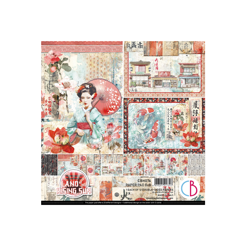 Ciao Bella LAND OF THE RISING SUN PAD 8"X8"