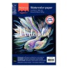Florence • Watercolor paper smooth Svart / Black 300g A4 100sheets