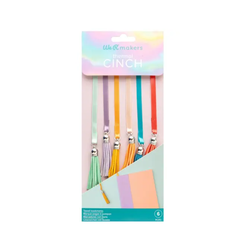 We R Makers • Thermal Cinch Bookmarks Tassels 6pieces