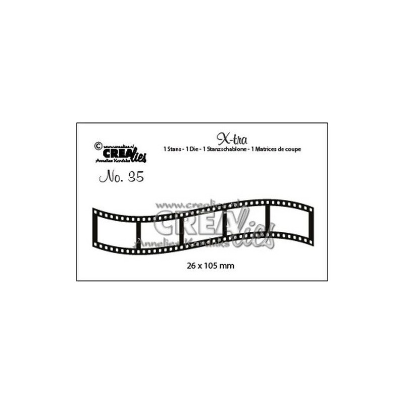 Crealies X-tra no. 35 Curved filmstrip Small