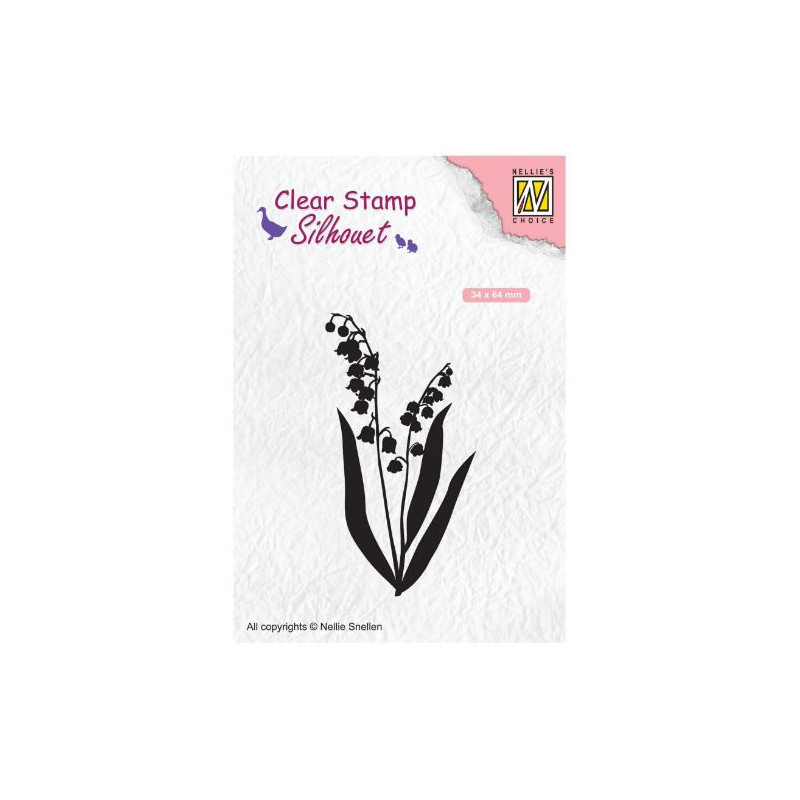 Nellie's Choice • Silhouet Clear Stamps Lily of The Valley