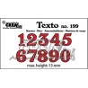Crealies Texto Dies: numbers medium max. height: 13 mm