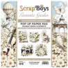 ScrapBoys Romantic Garden 6x6 Inch Pop Up Paper Pad (SB-ROGA-11