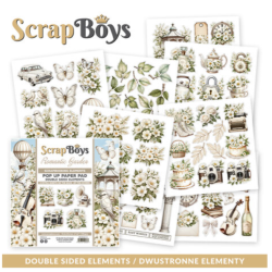 ScrapBoys Romantic Garden 6x6 Inch Pop Up Paper Pad (SB-ROGA-11