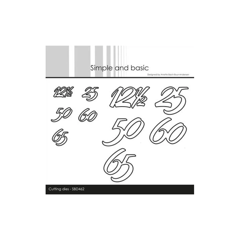 Simple and Basic die "Anniversary Years" SBD462