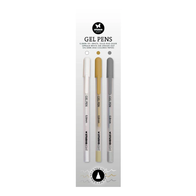 Studio Light Gel Pennor "White, Gold and Silver" SL-CO-GP01