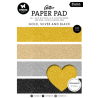Studio Light Paper Pad "Glitter - Gold, Silver and Black" SL-ES-PP209