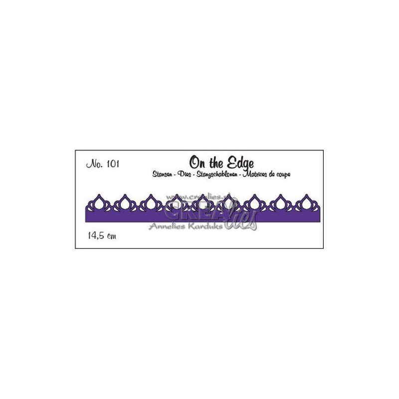 Crealies On the Edge On the Edge no. 101 pattern A 14,5 cm