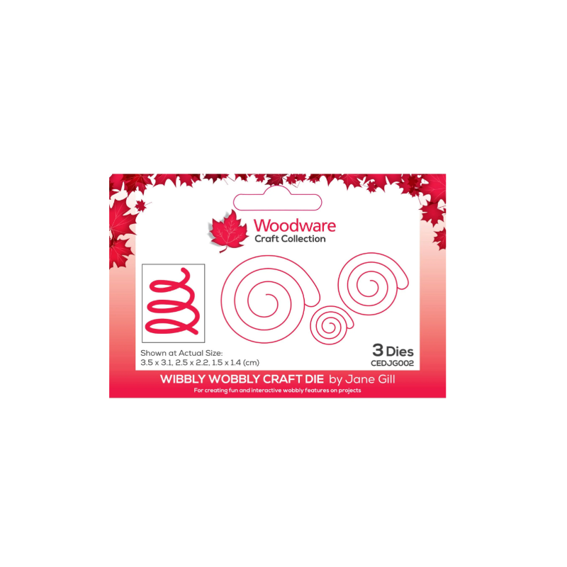 Woodware • Dies Wibbly wobbly 3pcs spiraler