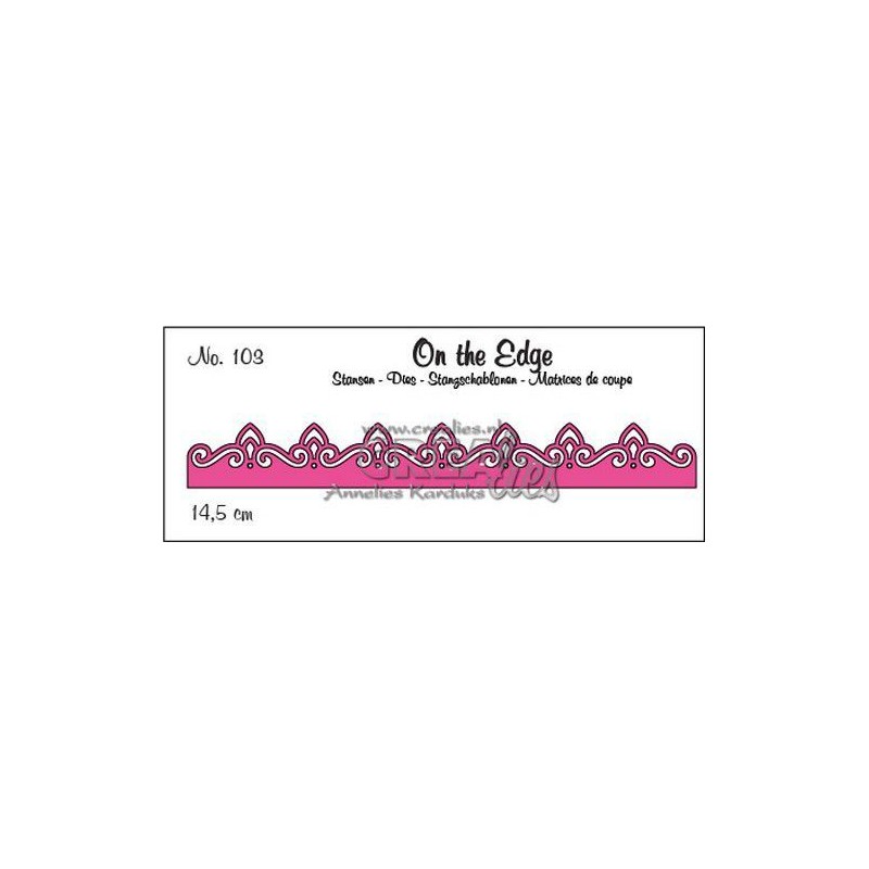 Crealies On the Edge On the Edge no. 103 pattern C 14,5 cm