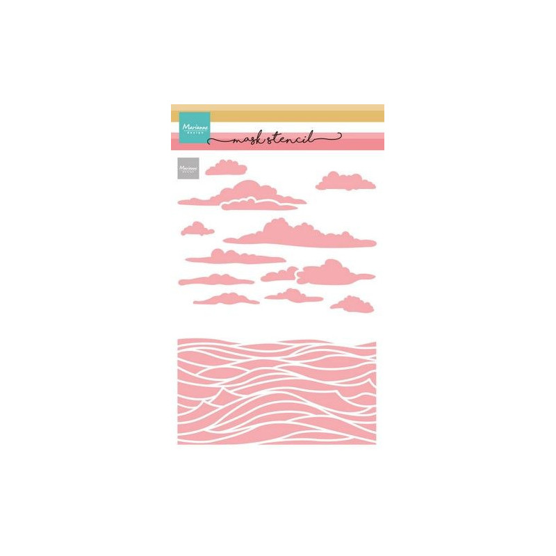 Marianne D Mask Stencil - Sea Scenery PS8164 210x149mm