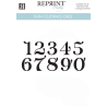 Reprint - Dies - Siffror - 105x55 mm  RD088