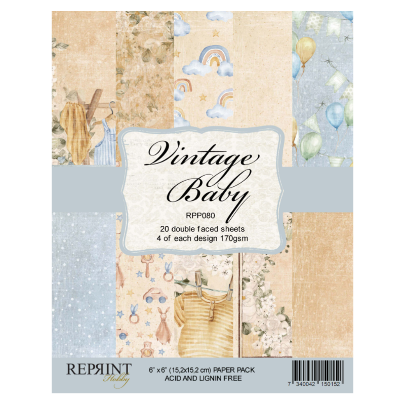 Reprint 6x6 Paperpack - Vintage Baby