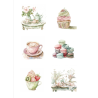 Reprint Papper Klippark - Girly Fika - A4