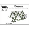 Crealies Decorette no. 18 die trees 57 x 41mm
