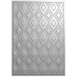 Crafter's Companion Bold 3D Folders 5x7 Inch 3D Embossing Folder Classic Diamonds CC-EF5-3D-CLDI
