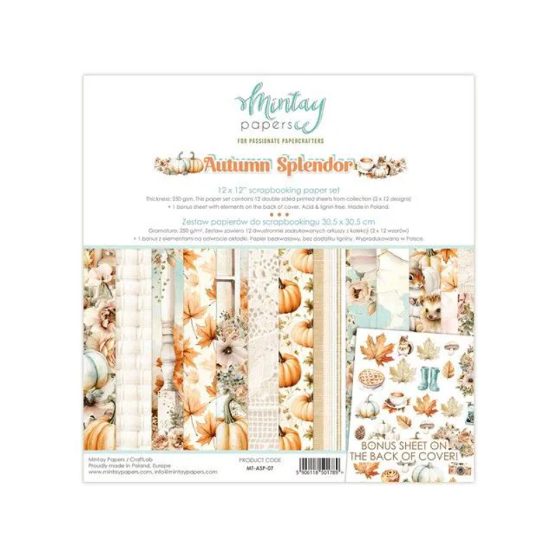 Mintay 12 x 12 Paper Set - Autumn Splendor MT-ASP-07