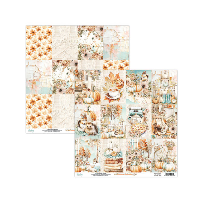 Mintay Papers - Autumn Splendor Collection - 12 x 12 Double Sided Paper - 6
