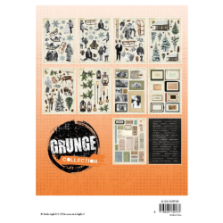 Studio Light • Grunge Collection Die-Cut A5 Paper Pad Paper Elements