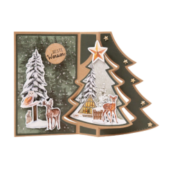 Studio Light • Essentials Die-Cut A5 Paper Pad Festive Forest