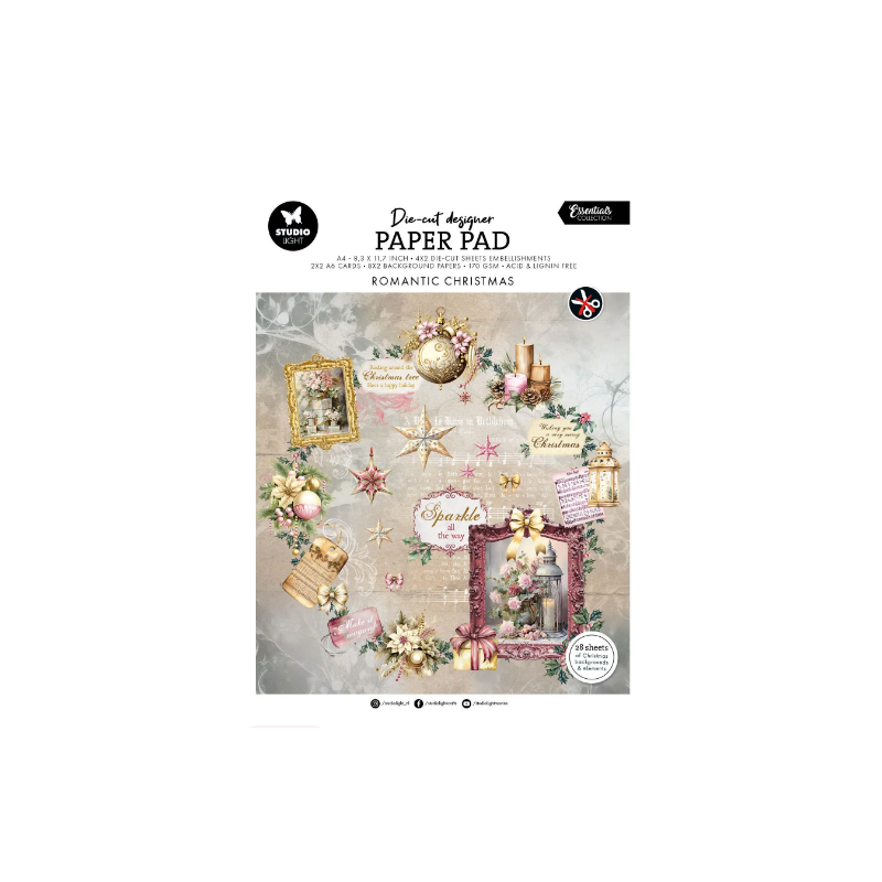 Studio Light • Essentials A4 Die-cut Designer PP Romantic Christmas