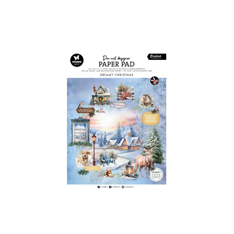 Studio Light • Essentials A4 Die-cut Designer PP Dreamy Christmas