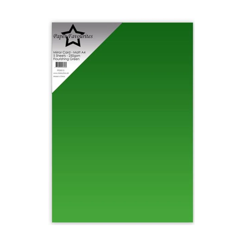 Paper Favourites Mirror Card Matt "Flourishing Green" PFSS015