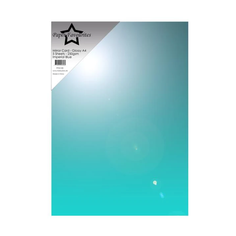 Paper Favourites Mirror Card Glossy "Imperial Blue" PFSS108