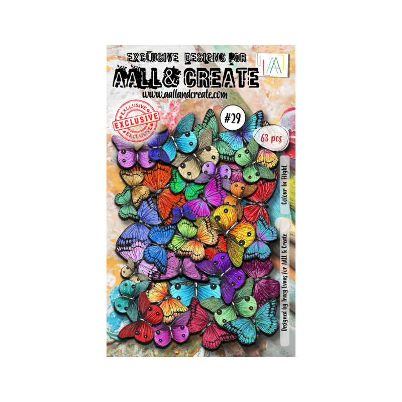 Aall and Create Ephemera Die-cuts Colour In Flight AALL-EP-029