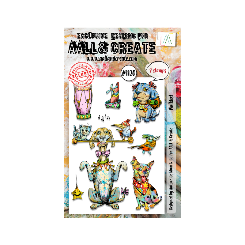 Aall and Create Stamp Set A6 Walkies AALL-TP-1120