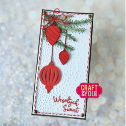 Craft&You Dies "Christmas Ball with a bow" CW195